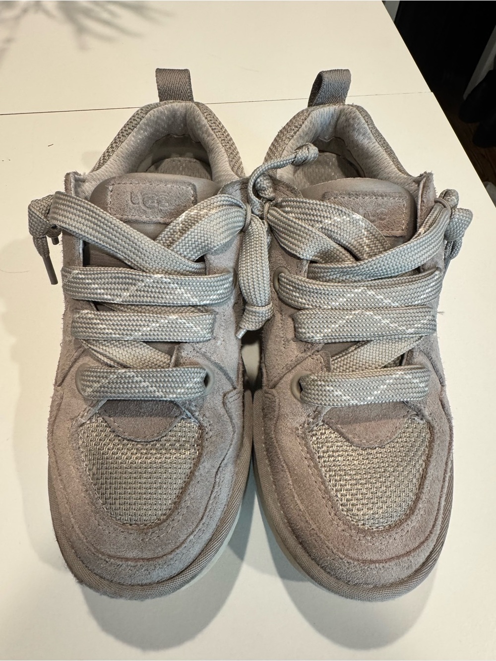 UGG Women's Light Taupe Suede & Mesh Sneakers